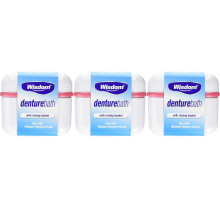 Wisdom Denture Bath With Rinsing Basket (Pack of 3)