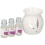 (Lavender) 4PC Ceramic Oil Burner Gift Set & 3 Scented 2