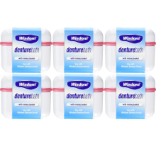 6 x Wisdom Denture Bath With Rinsing Basket