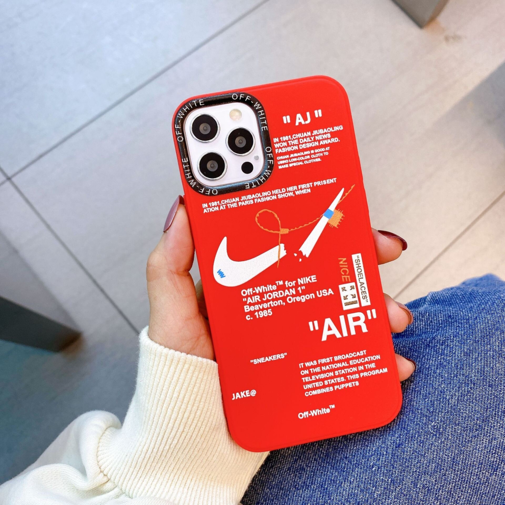 (red, iphone 12mini) Nike Logo TPU Case For Apple iPhone