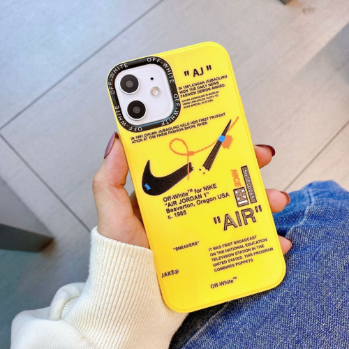 (yellow, iphone 11pro) Nike Logo TPU Case For Apple iPhone
