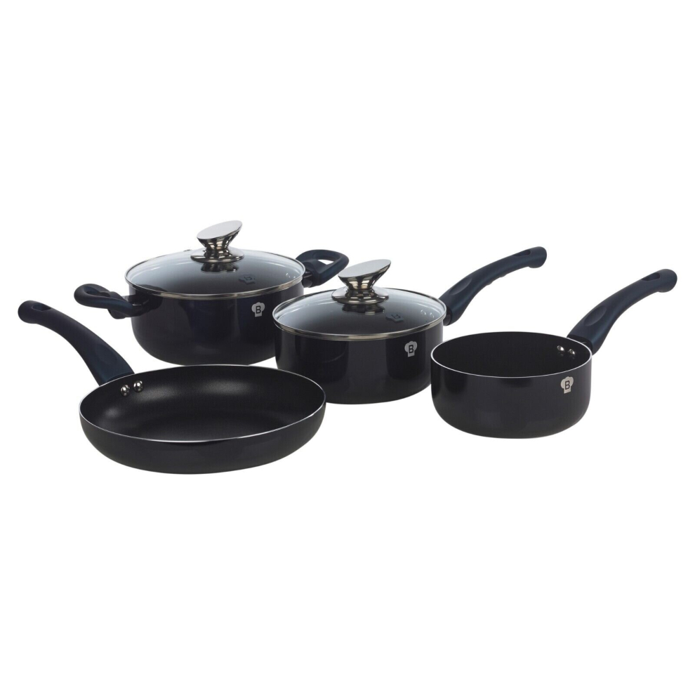 (  Aquamarine) Blaumann 6Pc Set Cookware Frying Grill Pots Saucepan Casserole Soft Touch Handle