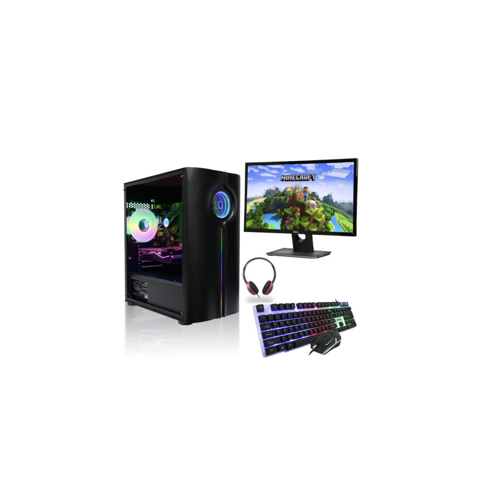 Gaming PC Bundle AMD Ryzen 5 5600G 16GB DDR4 RAM 480GB SSD Windows 11