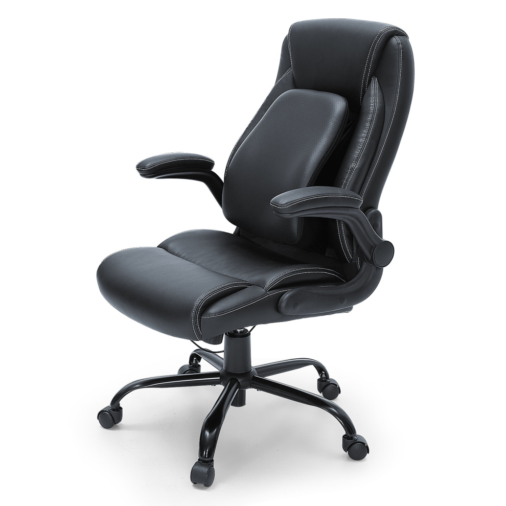 VEVOR Executive Office Chair Comfortable Office Chair Adjustable Lumbar Support