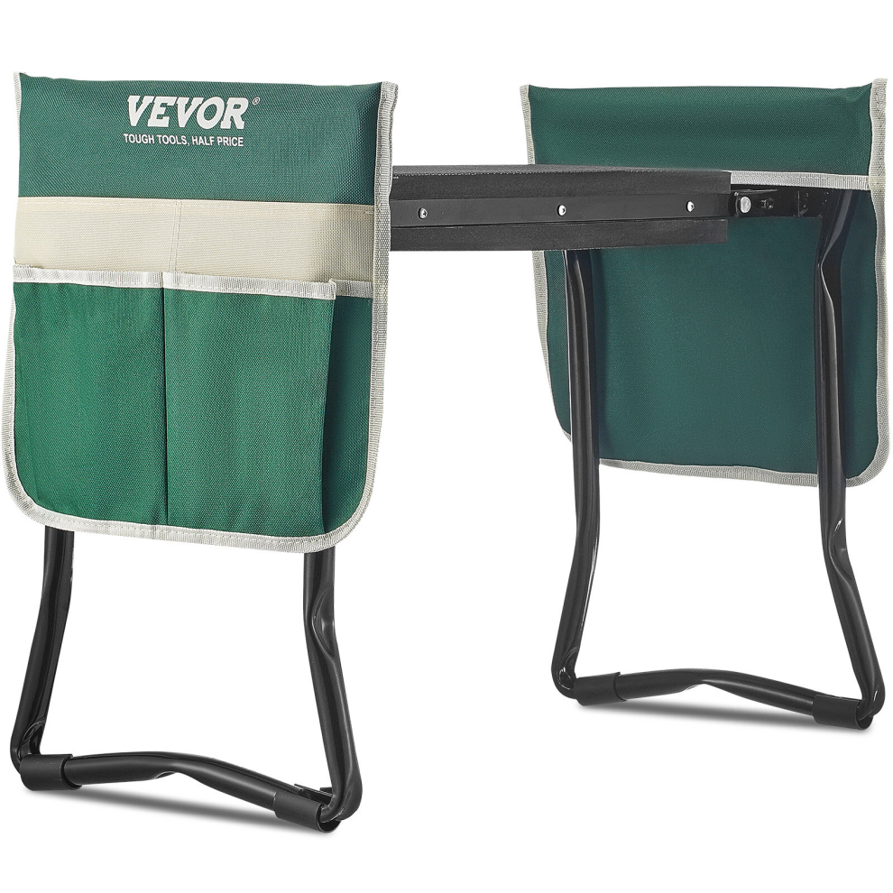 VEVOR Garden Kneeler and Seat Foldable Garden Stool 8" EVA Pad 330 lbs Capacity