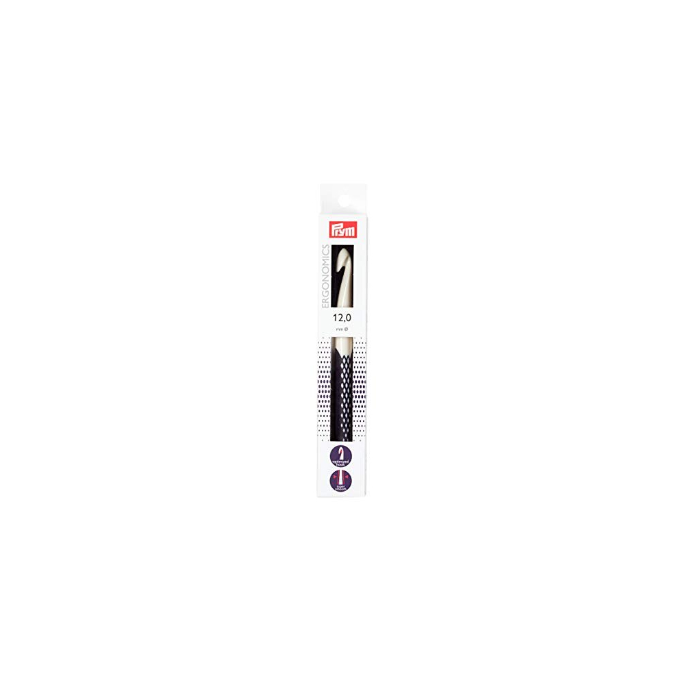 Prym Ergonomics 12.0 Mm X 18Cm Plastic Crochet Hook