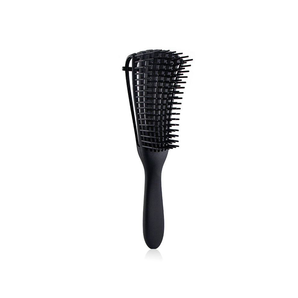 Rayches Detangling Brush, Hair Detangler Integrated Plastic Octopus Comb (Black)