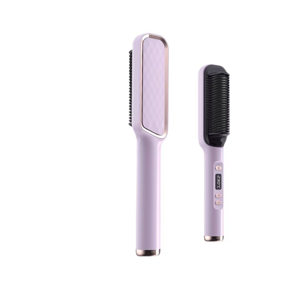 Rayches Hair Straightener, Hair Straightener Brush 80-230C Smooth Hair Curl, Negative Ion Straightener Comb