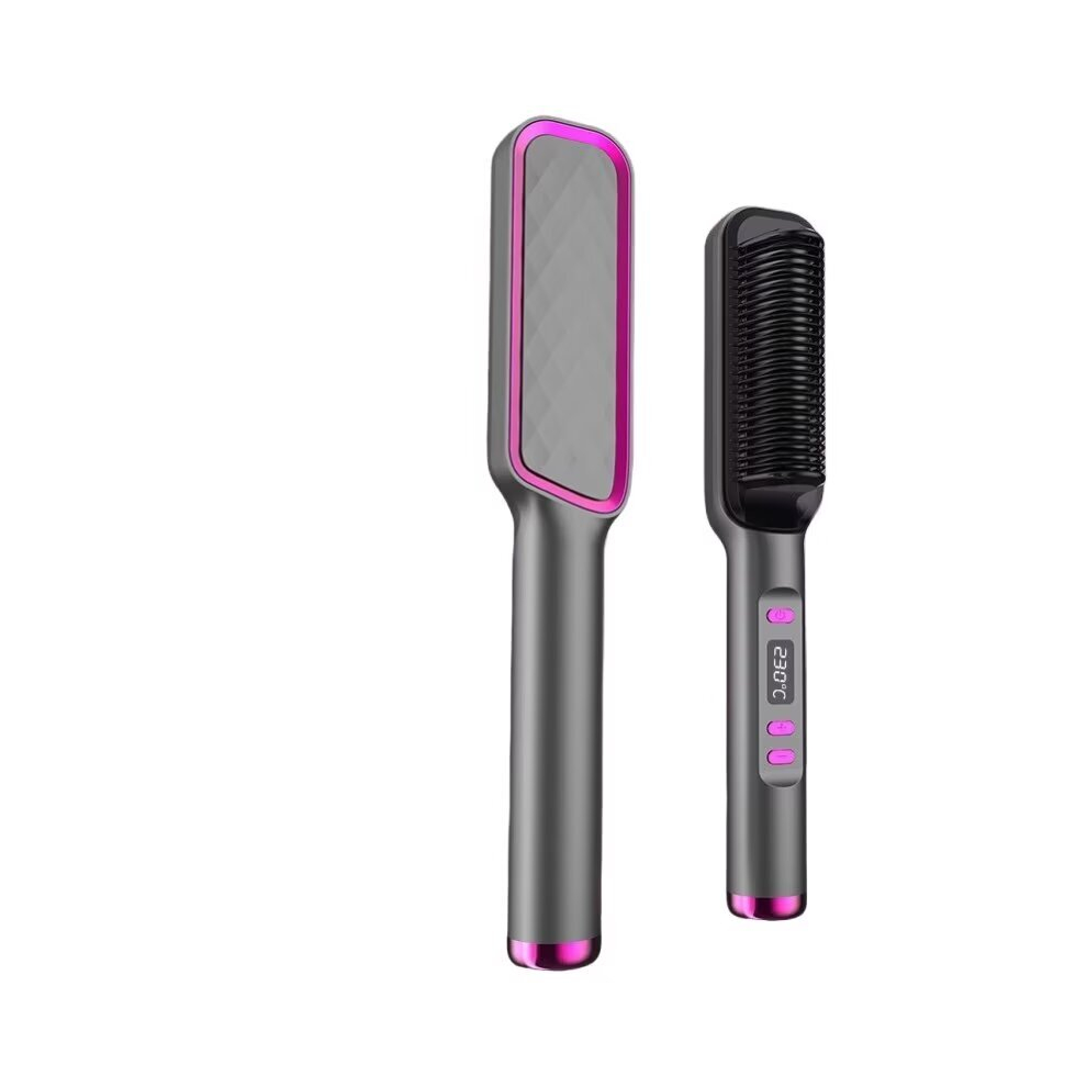 Rayches Hair Straightener, Hair Straightener Brush 80-230C Smooth Hair Curl, Negative Ion Straightener Comb