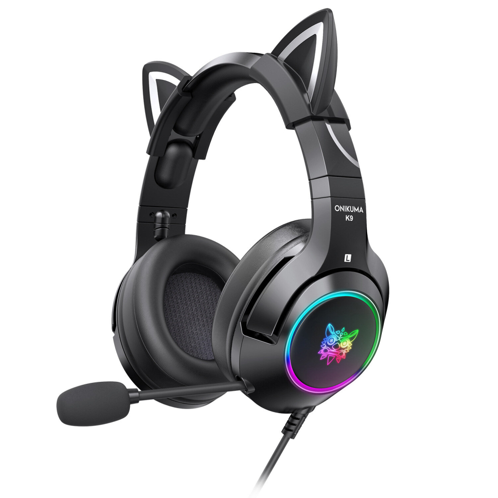Wired Over-Ear Headphones With Detachable Cat Ears, Noise Cancelling Microphone(No Adapter) 616669028417
