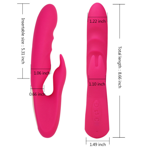 Rabbit G Spot Vibrator Clitoris Stimulation Heating Stimulator with 16 Vibration 1