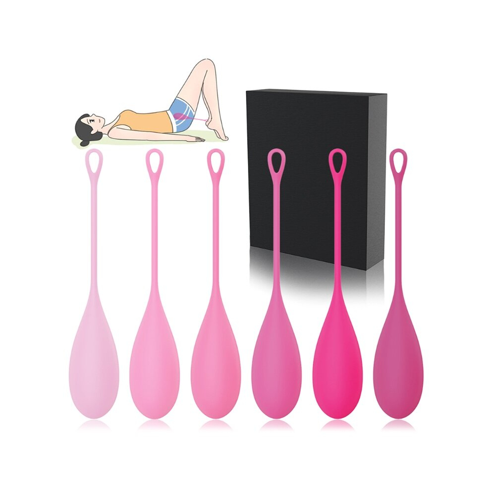 6pcs Kegel Balls Weighted Exerciser Set Silicone Ben Wa Beads Beginner Kegal Weights