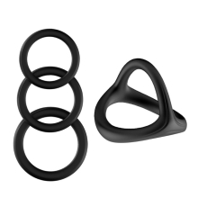 1 Set Silicone Penisrings Cockrings Male Penile Stretcher for Stronger Man Delayed Ejaculation Erection Enhancing Rings