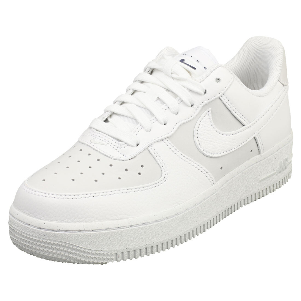 (5.5) Nike Air Force 1 07 Lx Womens Fashion Trainers in White Grey