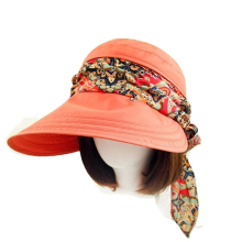 Golf Anti-UV Sunshade Sunscreen Folding Sun Hat for Women (Orange)
