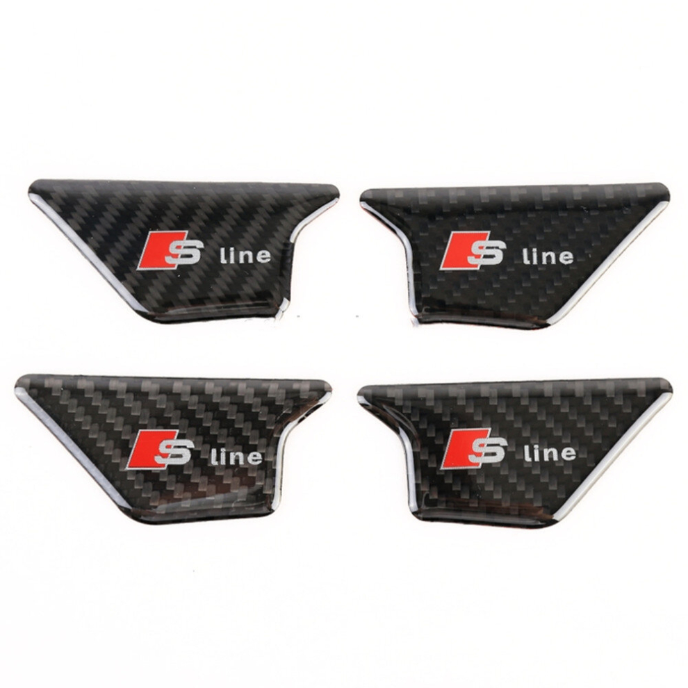 1 Set Car Carbon Fiber Inner Wrist Decorative Door Panel For Audi A3 6913664859119