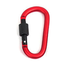 8 Pcs D Shape Multi-Function Outdoor Aluminium Alloy Mountaineering Buckle Lock Random Delivery
