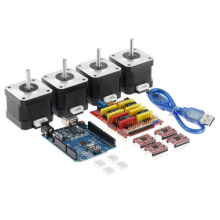 TWO TREES 4-Leiter Nema17 Schrittmotor + CNC Shield V3 Graviermaschine 3D-Drucker + A4988 Treiber-Erweiterungskarte UNO R3