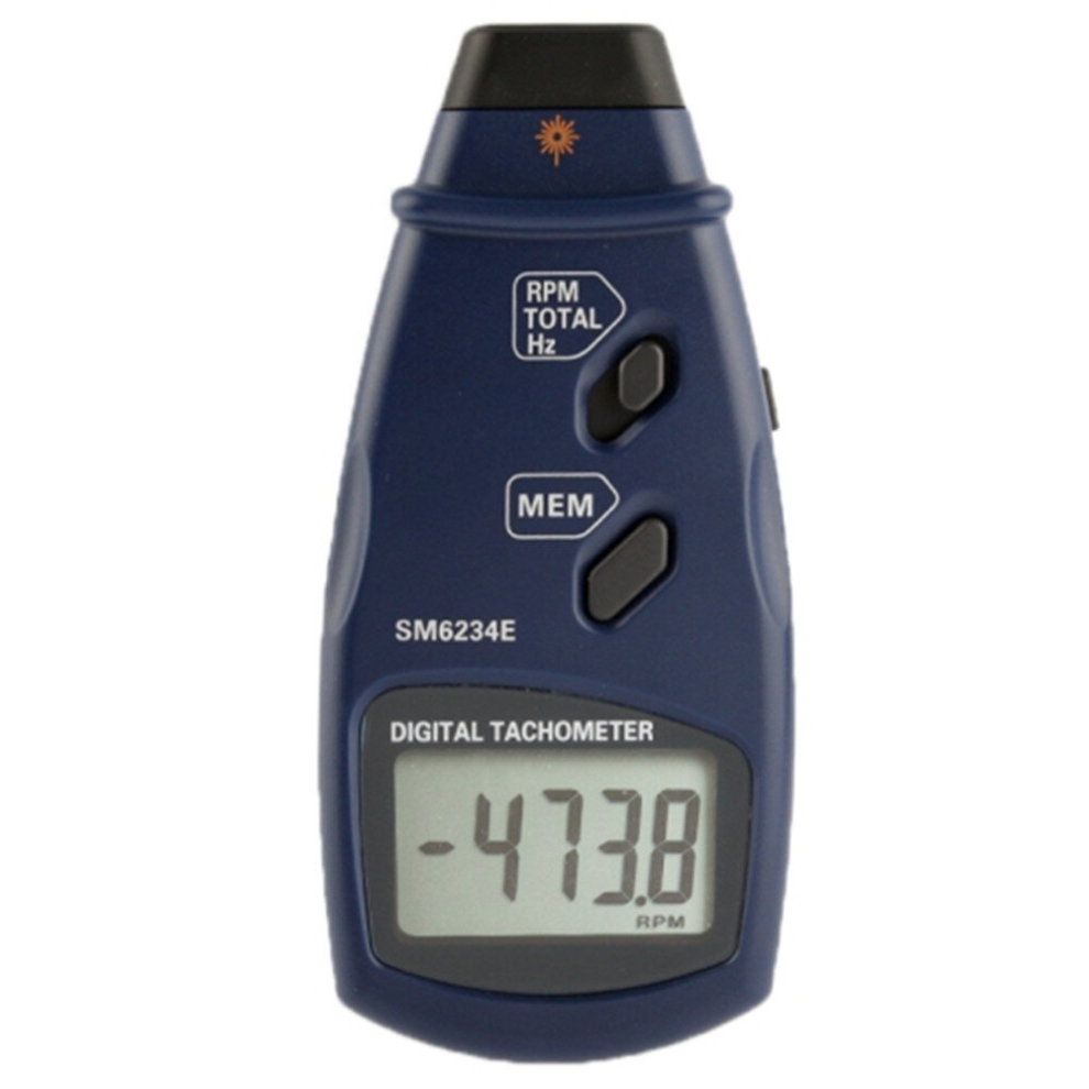 Digital Laser Photo Tachometer Non Contact Rpm Tach (Sm6234e) 6913664825718