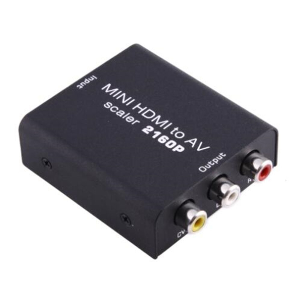 Mini Hdmi To Av / Cvbs Composite Video Signal Video Converter(Black) Black 6913664845457