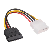1 câble d'alimentation SATA 15 broches femelle vers Molex IDE 4 broches mâle.