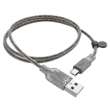 U73 Transparentes Silicagel-Micro-USB-Datenladekabel für Tablet-Smartphone 1,2 m