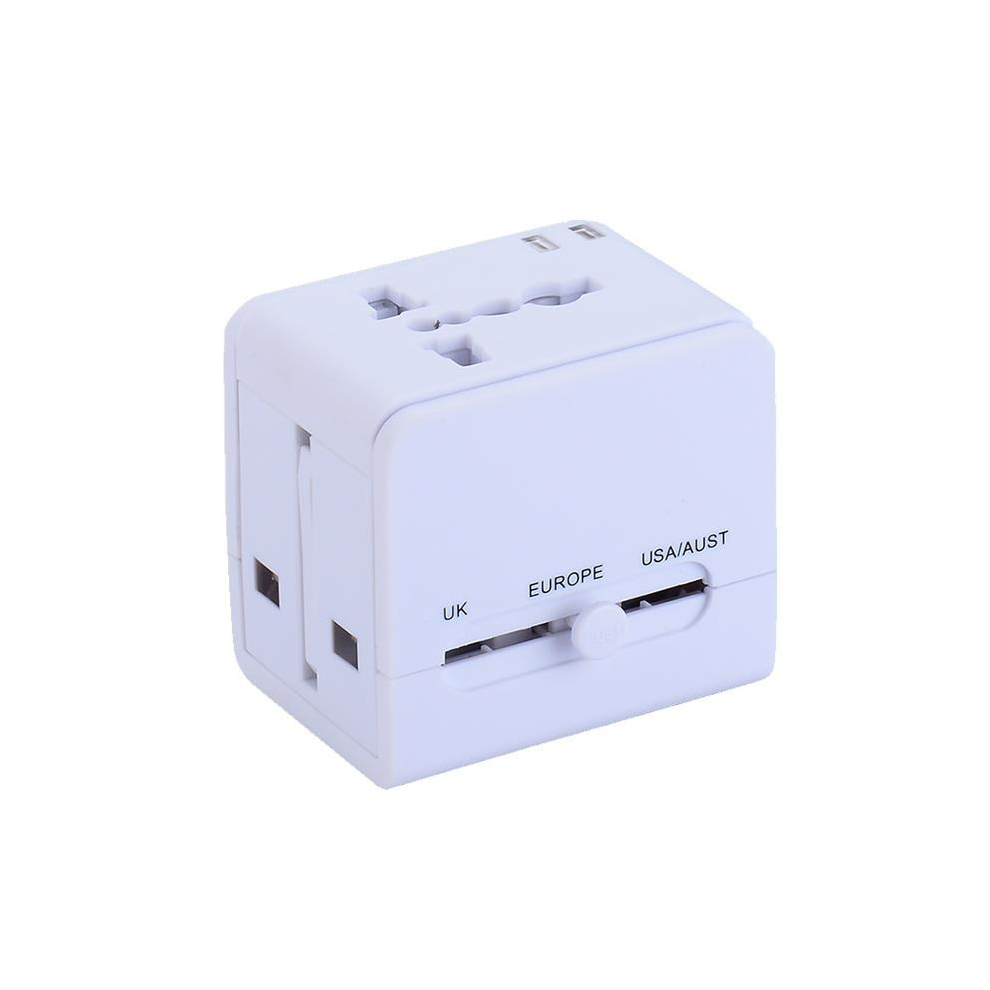 Worldwide Universal Multi-Functional Conversion Power Plug Converter Dual Usb Travel Conversion Plug Standard Eu Us Uk Au Plug Portable Travel Plug 8881471515123