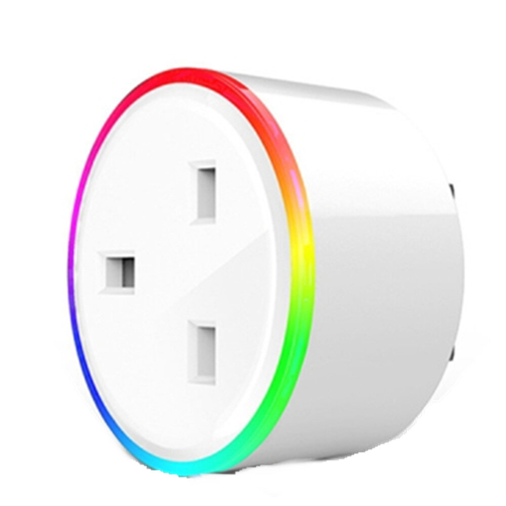 10A Rgb Scene Light Wifi Remote Control Smart Socket Works With Alexa And Google Home Uk Plug 6913664826999