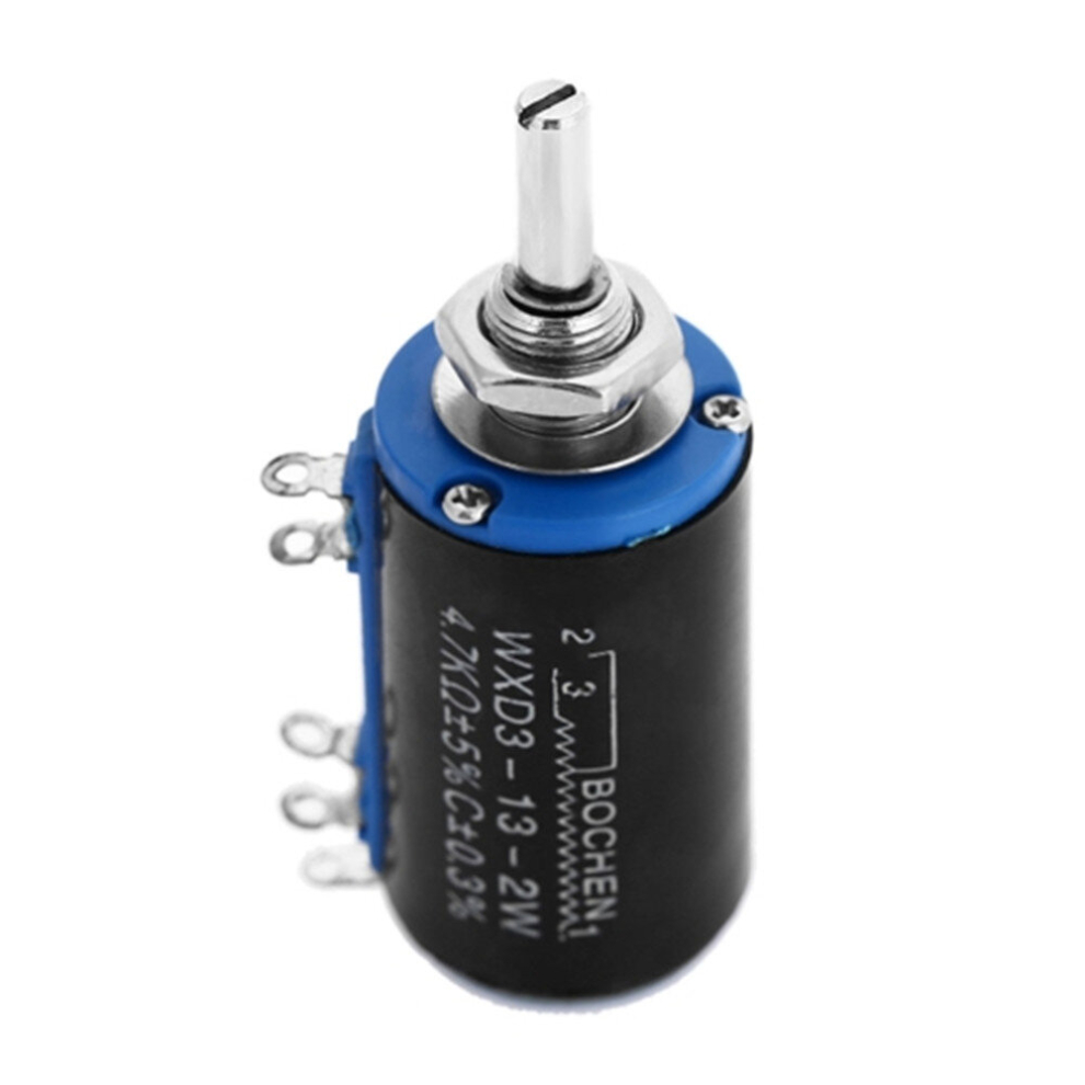 3Pcs 4.7K Ohm Multiturn Precision Potentiometer -Black 6913664817522