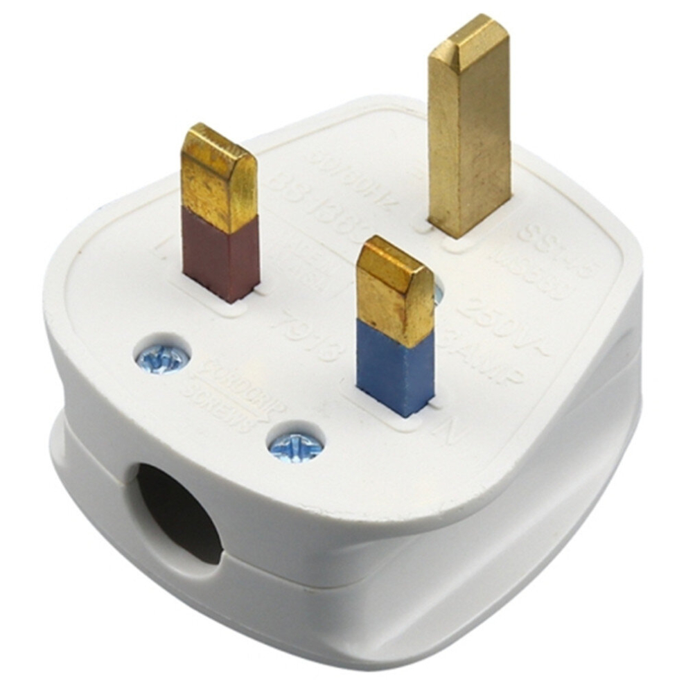Three-Pin 13A Power Wiring Plug With Fuse Tube, Uk Plug 6913664819465