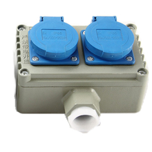 Double Connection Triple Hole 16A Industrial Chemical Industry Outdoor Explosion-Proof Waterproof Socket