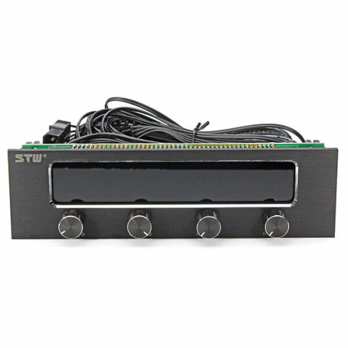 STW-6041 Ελεγκτής θερμοκρασίας ανεμιστήρα ψύξης CPU Desktop Computer Case Drive Bay 1