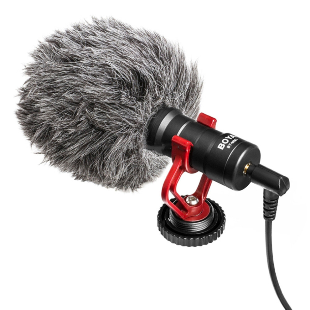 Boya-Mm1 Cardioid Condenser Microphone For Smartphones, Dslr Cameras And Video Cameras(Black) Black 6913664817409