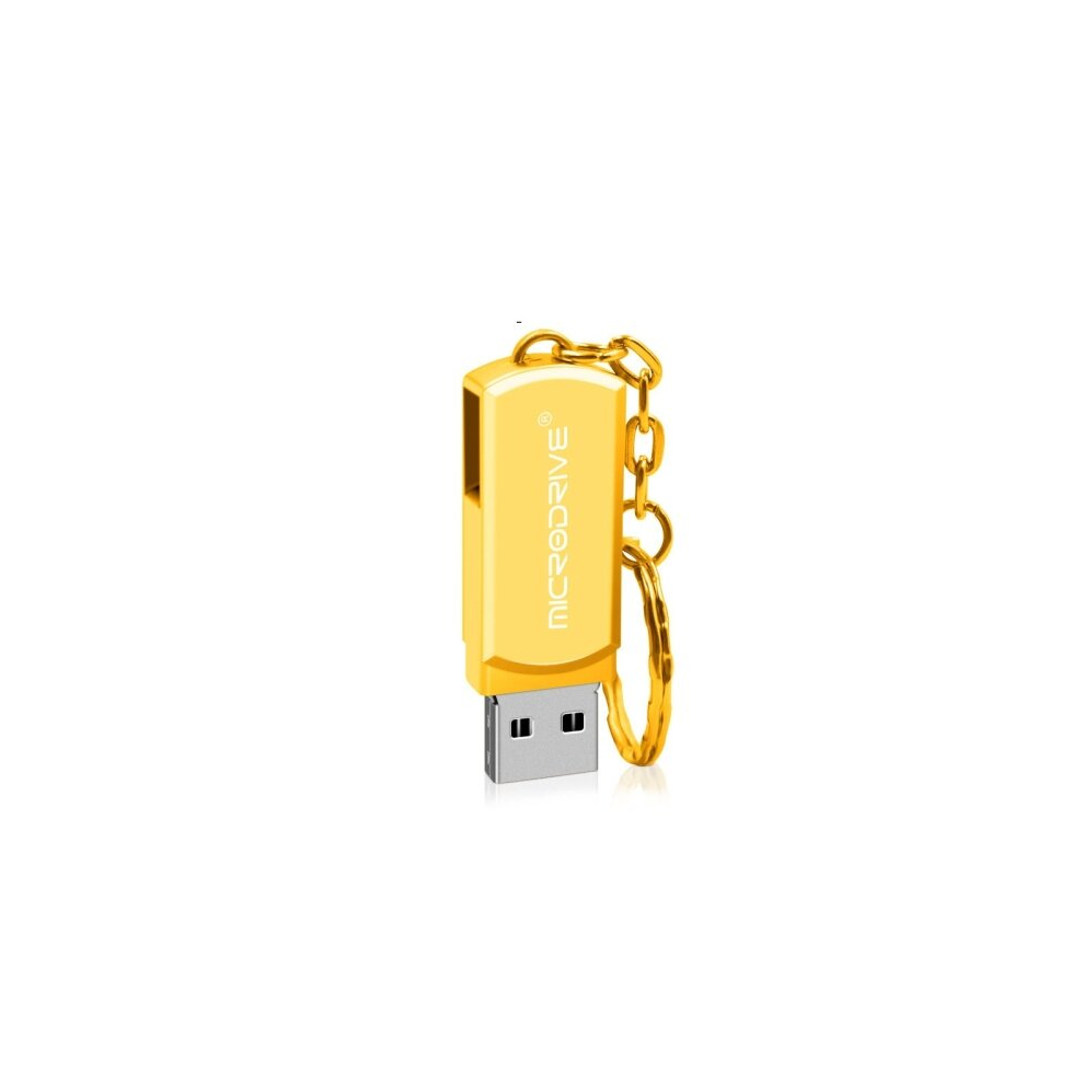32Gb Usb 2.0 Metal U Disk With Keychain (Gold) Gold 6913664845853