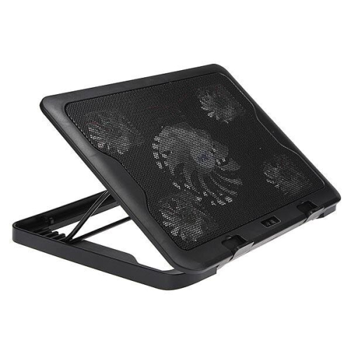 5 ventiladores LED USB almofada de resfriamento ajustável para laptop notebook 7-17 polegadas
