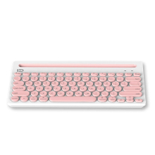 IK3381 Kabellose Bluetooth-Tastatur mit 78 Tasten, Verbindung für mehrere Geräte, Bürotastatur, iPads, Tablets, Telefonständer
