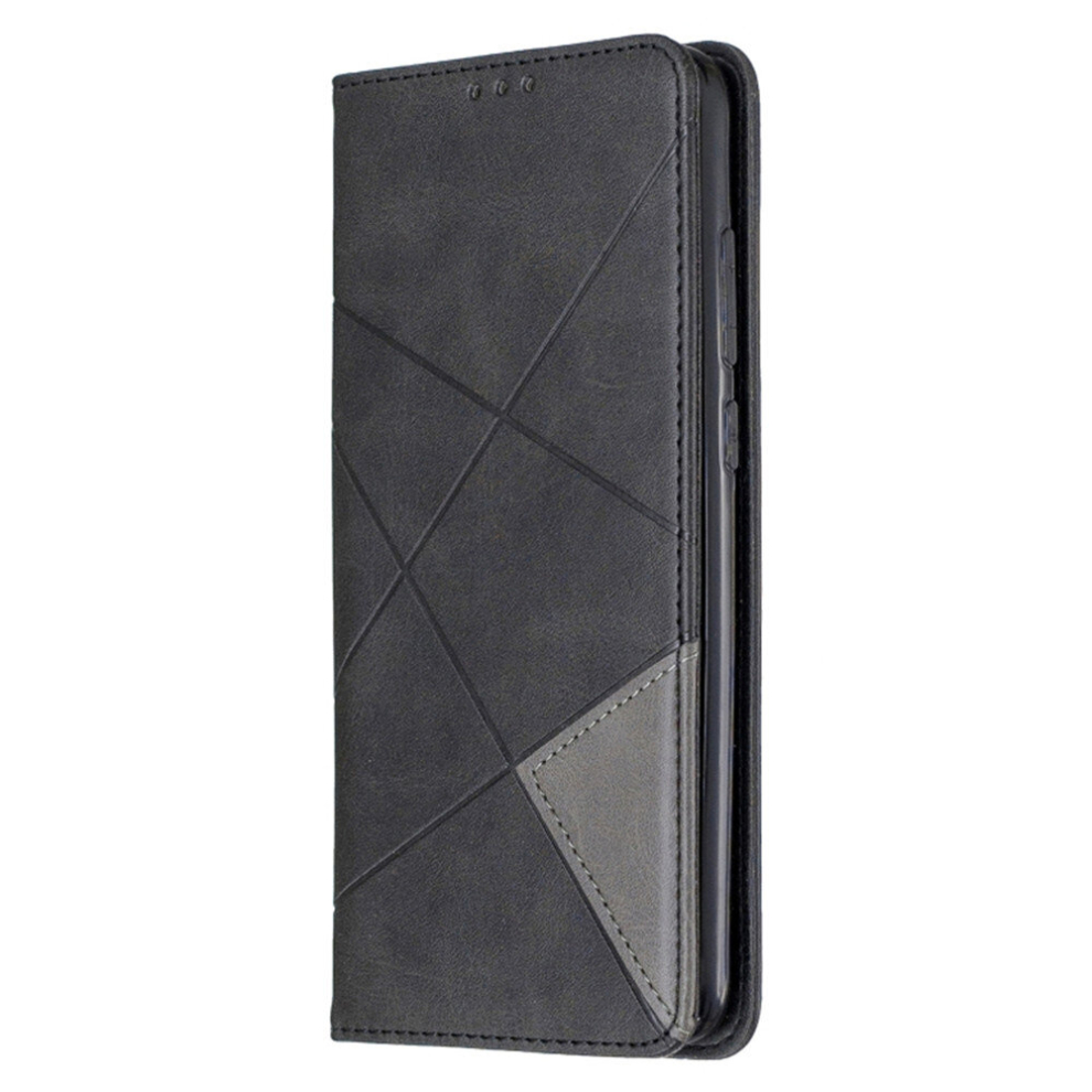 For Xiaomi Redmi Note 8 Pro Rhombus Texture Horizontal Flip Magnetic Leather Case With Holder & Card Slots(Black) Black 8881471521247