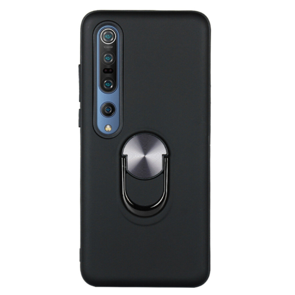 2Pc For Xiaomi Redmi Note 8 Pro 360 Rotary Multifunctional Stent Pc+Tpu Case With Magnetic Invisible Holder(Black) Black 8881471521285