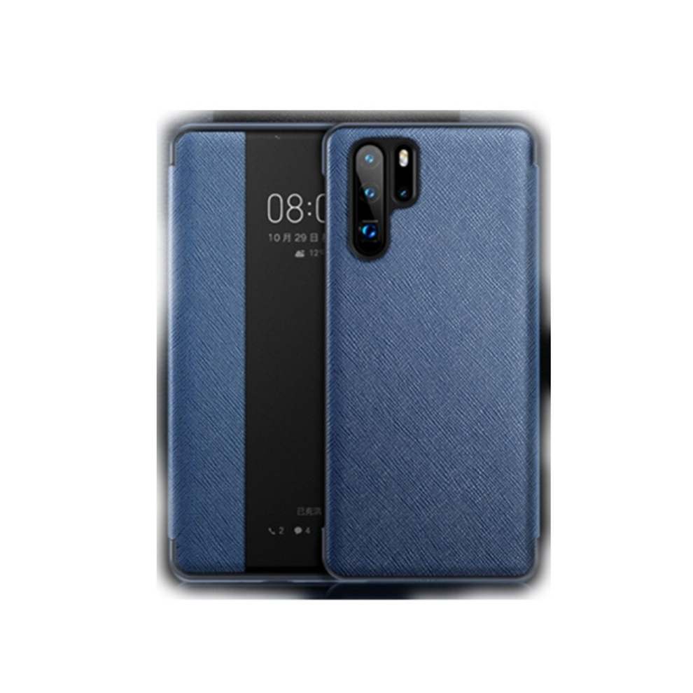 Horizontal Flip Leather Case For Huawei P30 Pro, With Call Answering Function & Sleep / Wake-Up (Blue) Blue 8881471522329