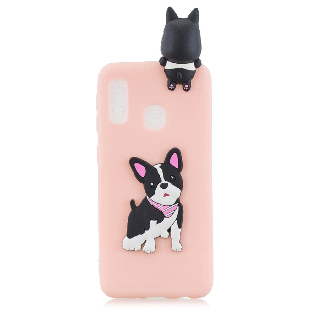 For Galaxy A10 3D Cartoon Pattern Shockproof Tpu Protective Case(Cute Dog) 8881471519626