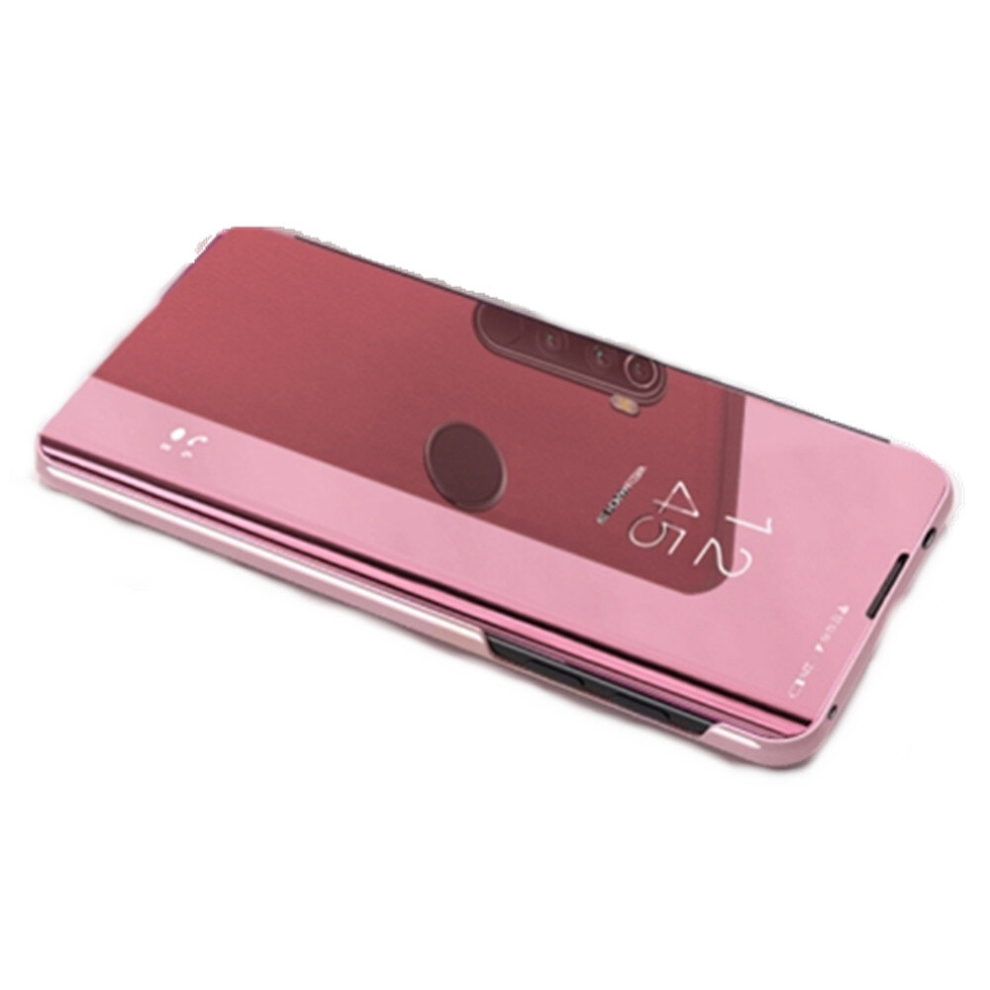 For Xiaomi Redmi Note 8 Plating Mirror Horizontal Flip Leather Case With Bracket Holster(Rose ) Gold 8881471519756