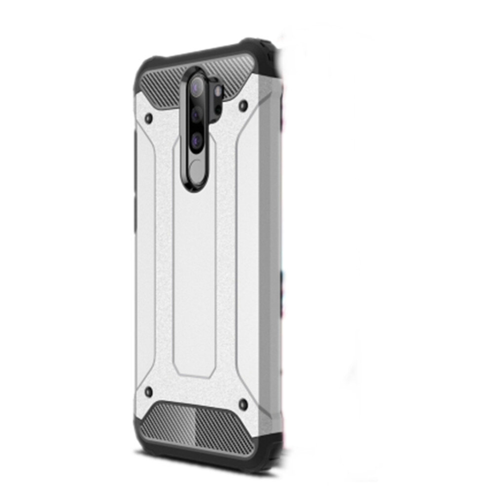 2Pcs For Xiaomi Redmi Note 8 Pro Magic Armor Tpu + Pc Combination Case(Silver) Silver 8881471521360