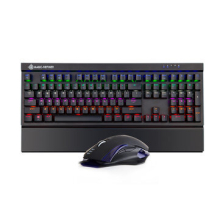 MK15 108 Tasten Hintergrundbeleuchtung USB Kabel Blauer Schalter Mechanische Gaming-Tastatur und E-Sports Gaming-Maus Combo Set