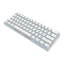 RK61 Bluetooth-kabelgebundene Dual-Mode-mechanische Gaming-Tastatur mit 60 % goldener/eisblauer Hintergrundbeleuchtung