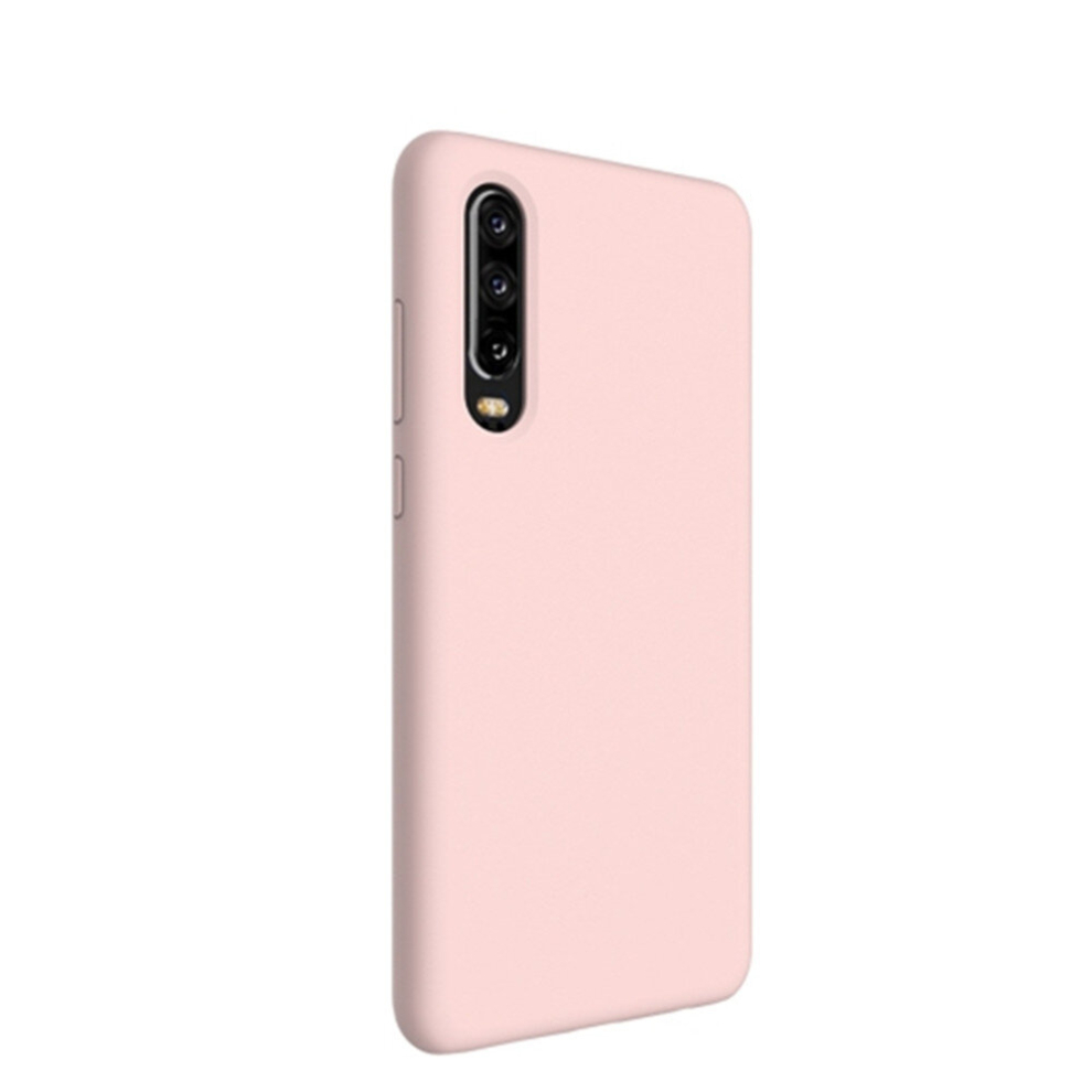 Solid Color Liquid Silicone Dropproof Protective Case For Huawei P30 (Pink) Pink 8881471519466
