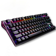 G87 87keys Drahtlose bluetooth 3,0 USB Verdrahtete Mechanische Gaming Tastatur Braun Schalter