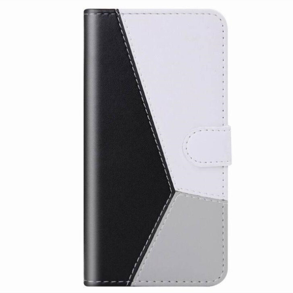 For Huawei Mate30lite Tricolor Stitching Horizontal Flip Tpu + Pu Leather Case With Holder & Card Slots & Wallet(Black) Black 8881471518797