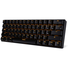 RK61 Bluetooth-kabelgebundene Dual-Mode-mechanische Gaming-Tastatur mit 60 % goldener/eisblauer Hintergrundbeleuchtung