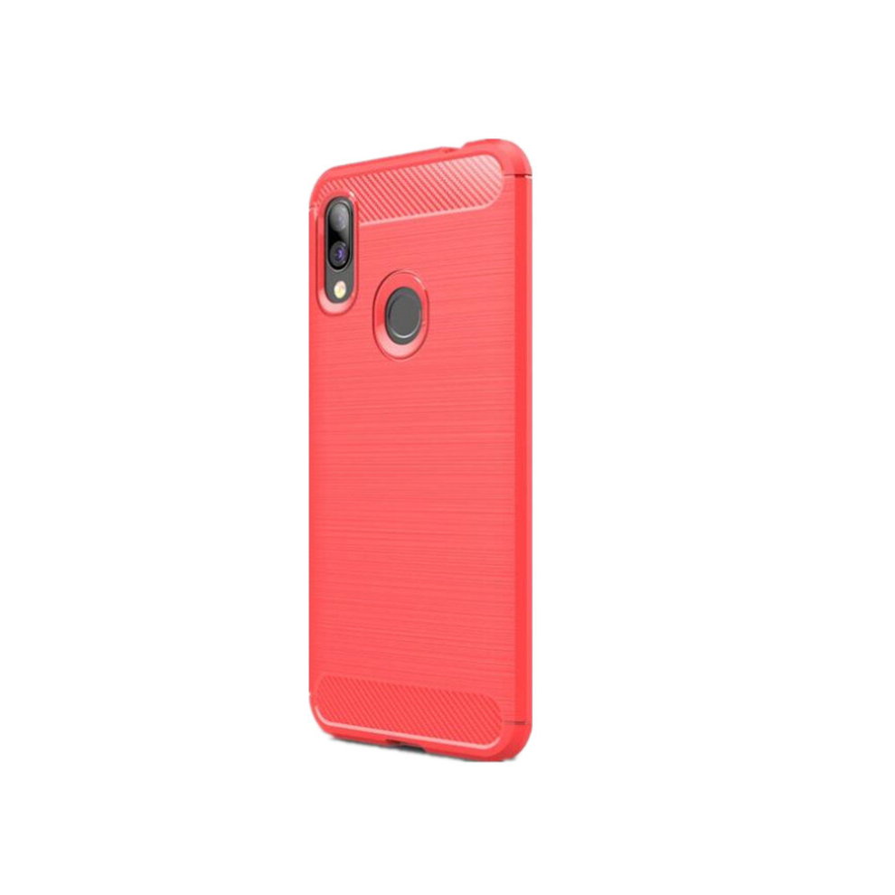 For Mi 7 Brushed Texture Carbon Fiber Tpu Case(Red) Red 8881471518643