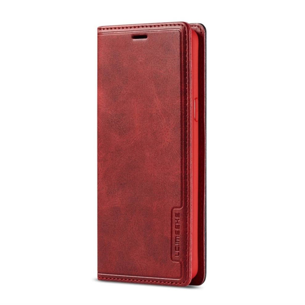 For Galaxy S9 Pu + Tpu Color Matching Frosted Horizontal Flip Leather Case With Holder & Card Slot(Red) Red 8881471521568
